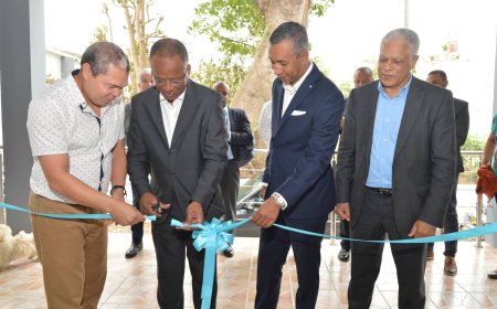 Imagem do mes: Primeiro Minsitro inaugura o Espaco Comercial Poupança