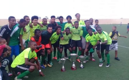 Sporting da Brava acaba de conquistar o primeiro titulo da epoca