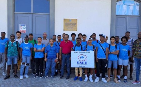 Caravana que representa Brava nas Olimpíadas do Desporto Escolar com foco na convivência e nas vitórias