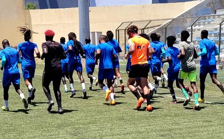 Morabeza Da Brava, primeiro treino no estadio da Várzea