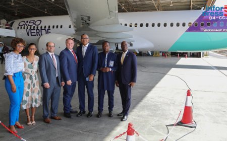 Cabo Verde Airlines recebe novo Boeing 737-8 para expandir conexões com mais destinos