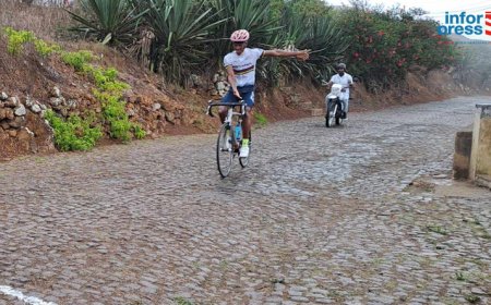 Nha Santana: António Gonçalves vence prova de ciclismo e conquista três troféus na Brava no espaço de um mês