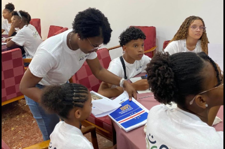 Children's Parliament - Brava Deputies take message about concerns about climate change and ask for concrete actions from national and local authorities