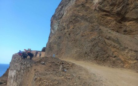 Obras por concluir um ano depois da derrocada na estrada de acesso à Fajã d’Água