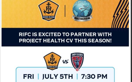 Rhode Island FC faz parceria com a PROJECT HEALTH CV com objectivo the apoiar o projecto